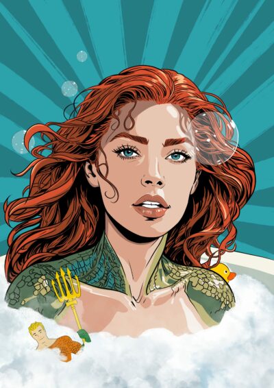 Mera and her bath toy by Jennifer BETZ